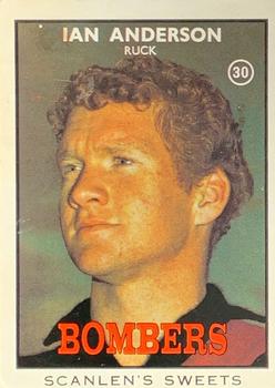 1968 Scanlens VFL Series B #30 Ian Anderson Front